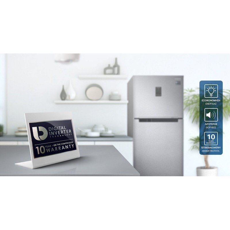 Samsung Ψυγείο Δίπορτο 320lt NoFrost Υ171xΠ60xΒ67εκ. Inox RT32K5030S8/ES