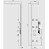 Karag Thalia 5046 Στήλη Υδρομασάζ 134cm