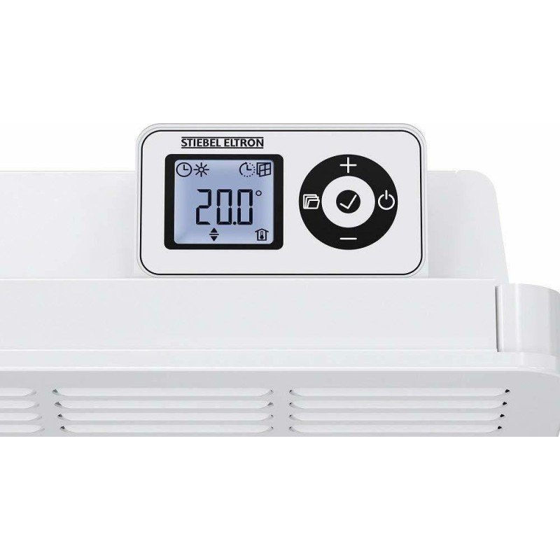 Stiebel Eltron CWM 1000 P SE09003A Θερμοπομπός Τοίχου 1000W με Ηλεκτρονικό Θερμοστάτη 42.6x45cm Λευκό