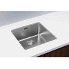 Karag BL 792 Υποκαθήμενος Νεροχύτης Inox Σατινέ Μ38xΠ44cm Ασημί