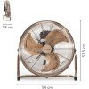 Trotec TVM 17 Ανεμιστήρας Δαπέδου 100W Διαμέτρου 45cm