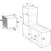 MultiHome B66-SF3 (MT) Φούρνος άνω Πάγκου 57lt χωρίς Εστίες Π59.5εκ. Μαύρος