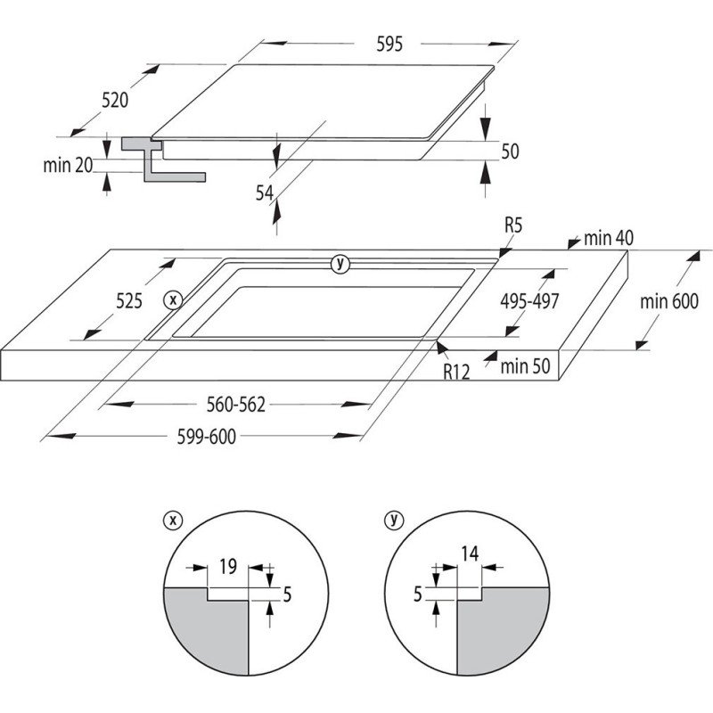 Gorenje IS646BG Επαγωγική Εστία Αυτόνομη 59.5x52εκ. 034019901