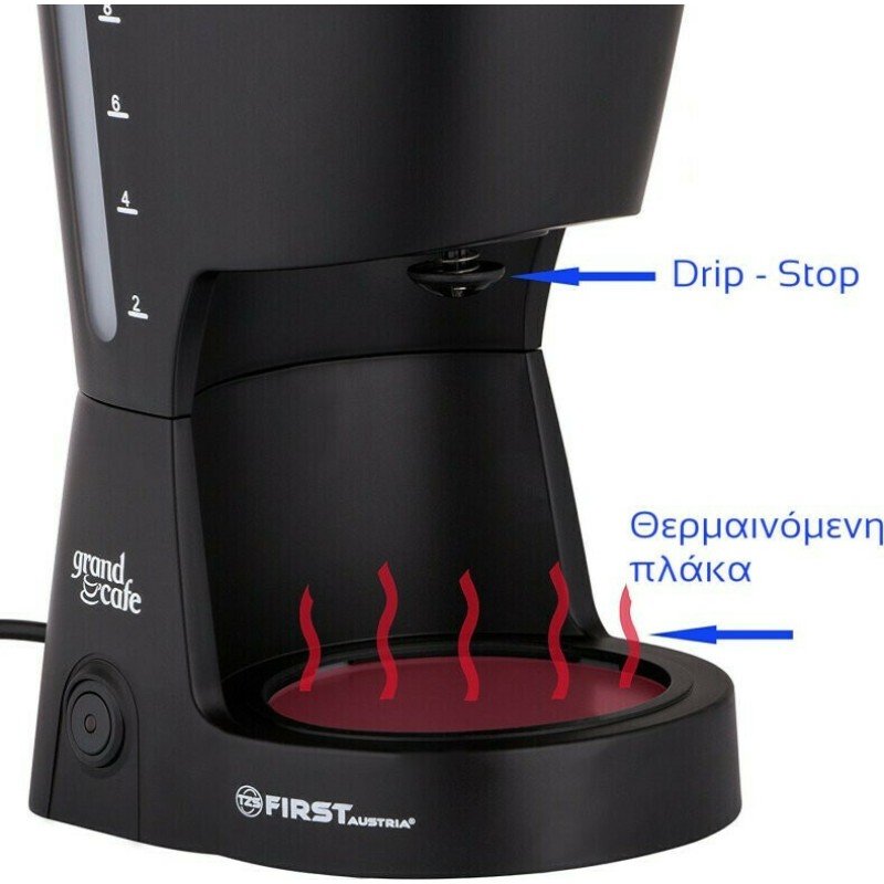 First Austria FA-5464-2 Καφετιέρα Φίλτρου 750W Black