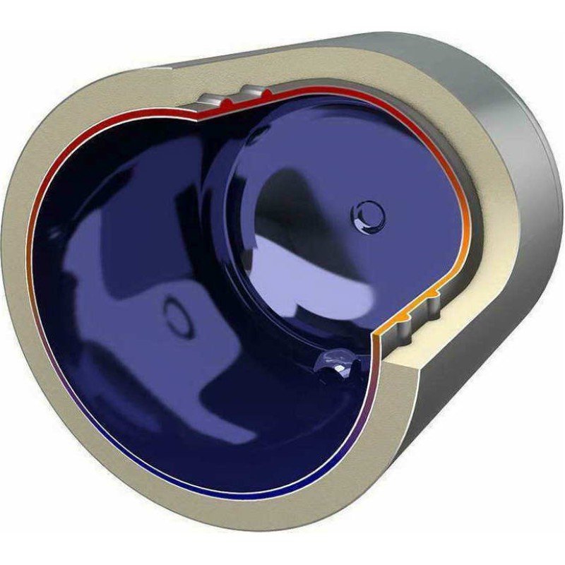 Calpak Mark 4 Ηλιακός Θερμοσίφωνας 125 λίτρων Glass Διπλής Ενέργειας με 2.1τ.μ. Συλλέκτη