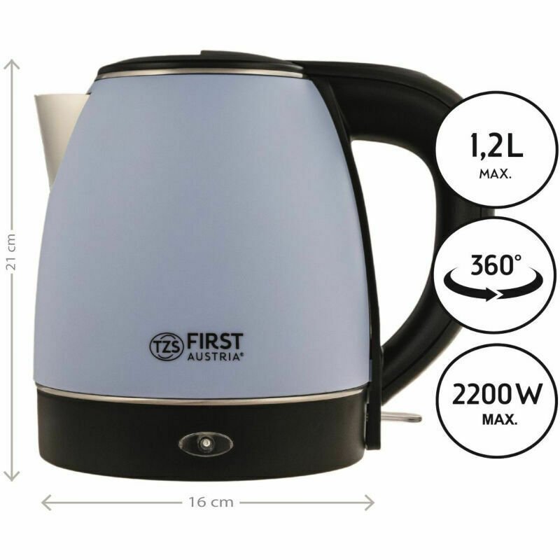 First Austria Βραστήρας 1.2lt 2200W Μπλε FA-5407-3-BU