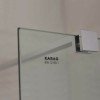 Karag Free 1 Διαχωριστικό Ντουζιέρας 80x185cm Serigrafato Chrome