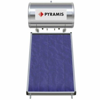 Pyramis Premium Ηλιακός Θερμοσίφωνας 160 λίτρων Glass Διπλής Ενέργειας με 2.3τ.μ. Συλλέκτη