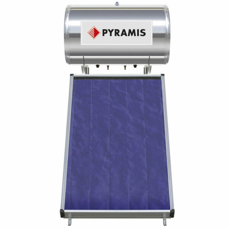 Pyramis Premium Ηλιακός Θερμοσίφωνας 160 λίτρων Glass Διπλής Ενέργειας με 2.3τ.μ. Συλλέκτη