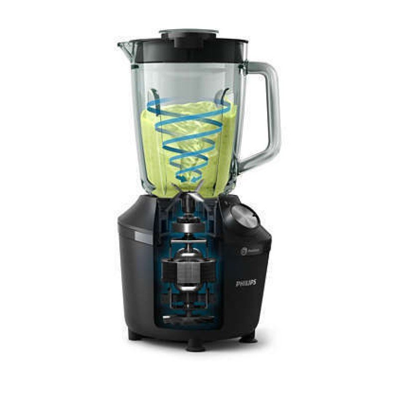 Philips Μπλέντερ για Smoothies με Γυάλινη Κανάτα 1.25lt 600W Μαύρο HR2291/01 Philips Μπλέντερ για Smoothies με Γυάλινη Κανάτα 1.25lt 600W Μαύρο HR2291/01