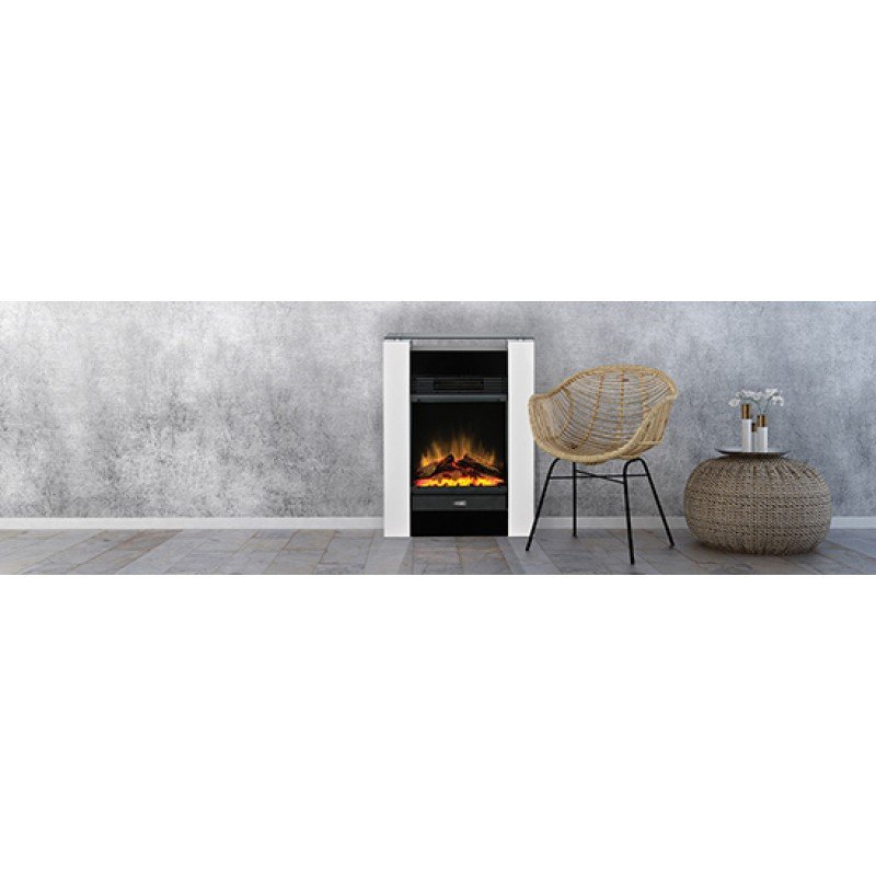 Dimplex Gisella Επιδαπέδιο Ηλεκτρικό Τζάκι 1500W 58x80cm Λευκό
