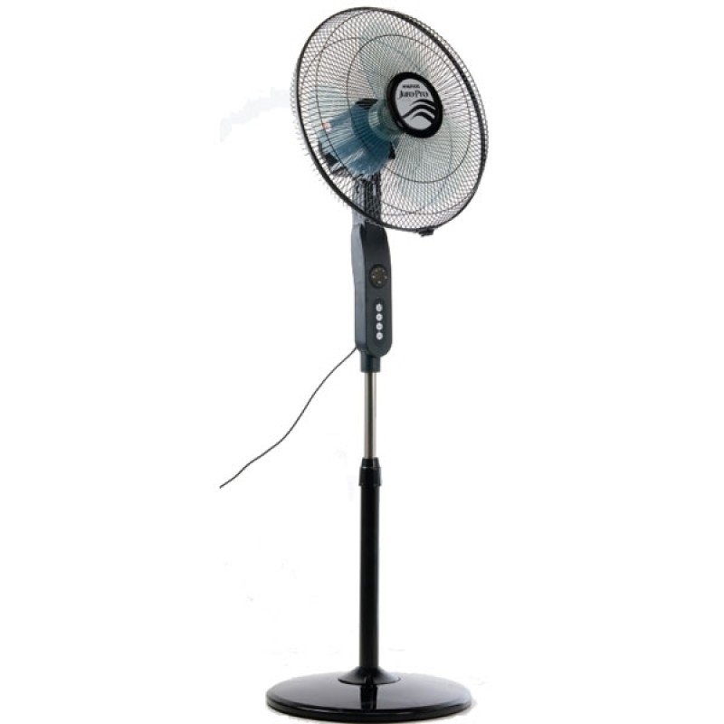 Juro-Pro Anemos Ανεμιστήρας Ορθοστάτης 60W Διαμέτρου 40cm με Τηλεχειριστήριο Μαύρος