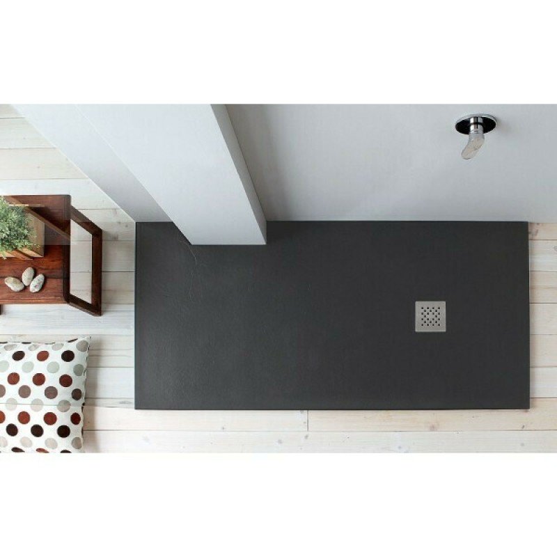 Karag Pietra PR72902AR Ορθογώνια Ντουζιέρα Τεχνητής Πέτρας 70x90cm Ardesia