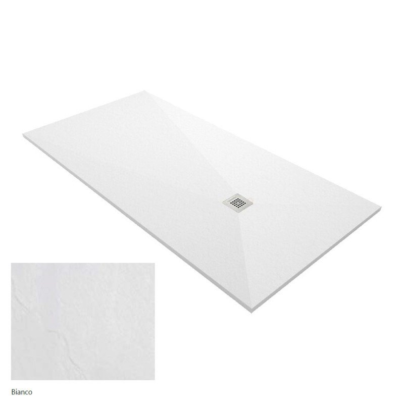 Karag Pietra Bianco Ορθογώνια Ντουζιέρα Τεχνητής Πέτρας 90x120cm Karag Pietra Bianco Ορθογώνια Ντουζιέρα Τεχνητής Πέτρας 90x120cm