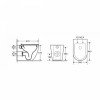 Karag Milos LT2141D-RMDG Λεκάνη Δαπέδου Rimless με Slim Κάλυμμα Soft Close Γκρι