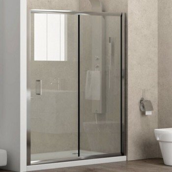 Karag New Flora 500 NFL500120 Διαχωριστικό Ντουζιέρας με Συρόμενη Πόρτα 120x180cm Clear Glass