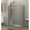 Karag New Flora 100 NFL1008090180 Καμπίνα Ντουζιέρας με Συρόμενη Πόρτα 80x90x180cm Clear Glass