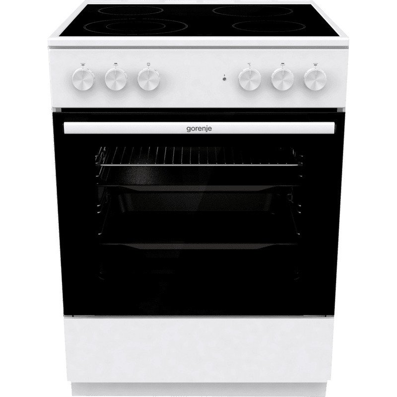 Gorenje GEC6A41WC Κουζίνα 71lt με Κεραμικές Εστίες Π60εκ. Λευκή