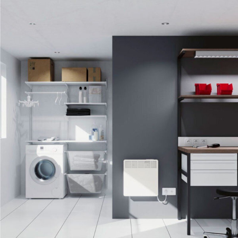 Stiebel Eltron CWM 500 P SE09001A Θερμοπομπός Τοίχου 500W με Ηλεκτρονικό Θερμοστάτη 34.8x45cm Λευκό
