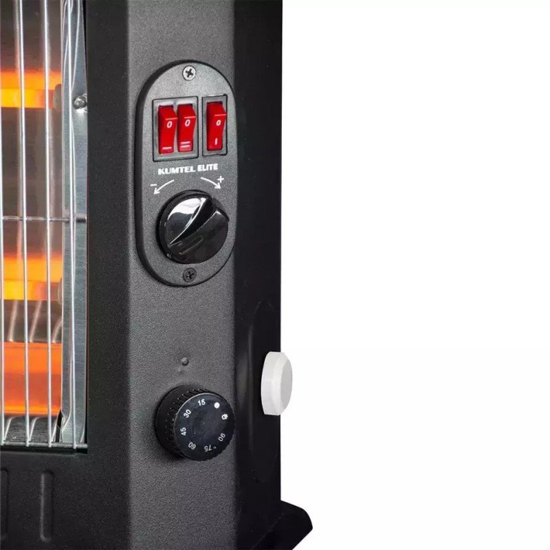 Kumtel KS 2710 KS-2710 Σόμπα Χαλαζία με Θερμοστάτη 2800W Black