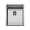 Karag BL 792 Υποκαθήμενος Νεροχύτης Inox Σατινέ Μ38xΠ44cm Ασημί