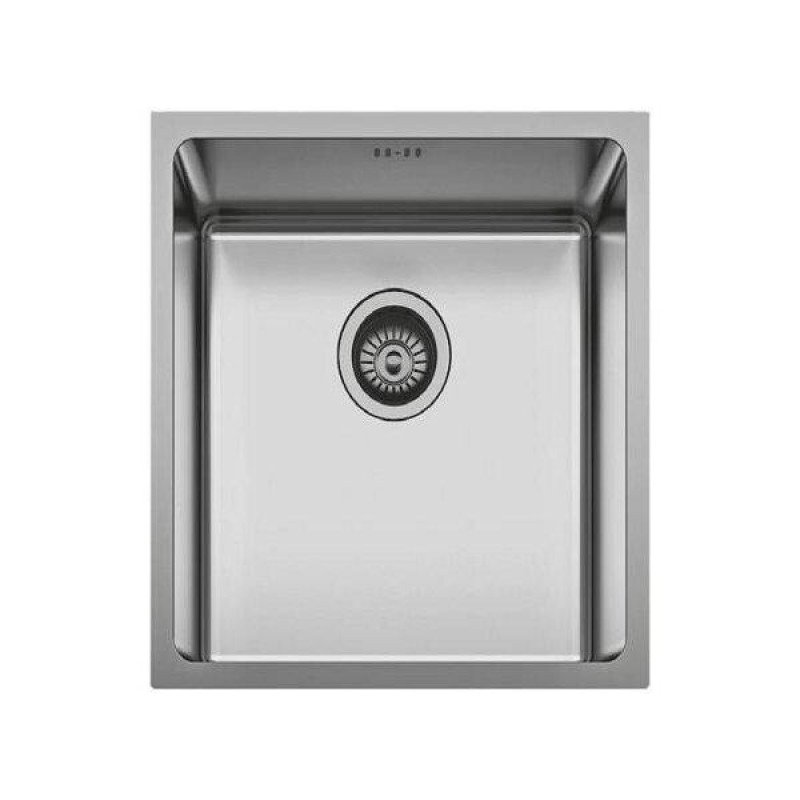 Karag BL 792 Υποκαθήμενος Νεροχύτης Inox Σατινέ Μ38xΠ44cm Ασημί