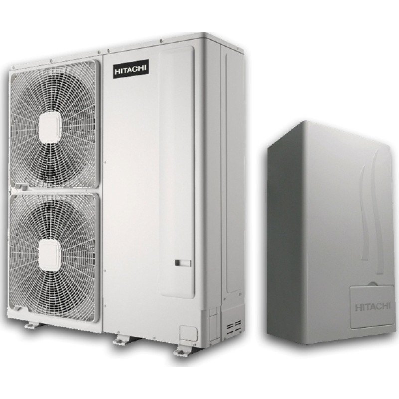 Hitachi Yutaki-S RWM-6.0NE / RAS-6WHNPE Αντλία Θερμότητας 16kW Τριφασική 60°C Split