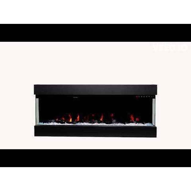 Hitense Las Vegas 43 Επιτοίχιο Ηλεκτρικό Τζάκι 1600W 110.2x48.4cm Μαύρο