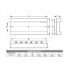 Hitense Las Vegas 43 Επιτοίχιο Ηλεκτρικό Τζάκι 1600W 110.2x48.4cm Μαύρο