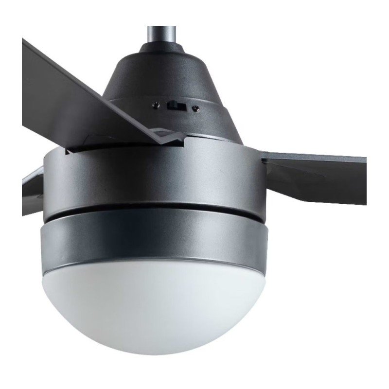 Bayside Megara 531018 Ανεμιστήρας Οροφής 122cm με Φως και Τηλεχειριστήριο Black 80531018