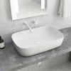 Karag 2143-PMW Επικαθήμενος Νιπτήρας Πορσελάνης 60x39x14.5cm White Matt
