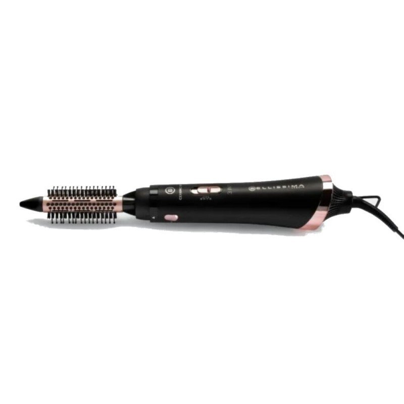 Bellissima Ceramic Air 3in1 Κεραμική Ηλεκτρική Βούρτσα με Αέρα για Ίσιωμα και Μπούκλες 800W Black 11886