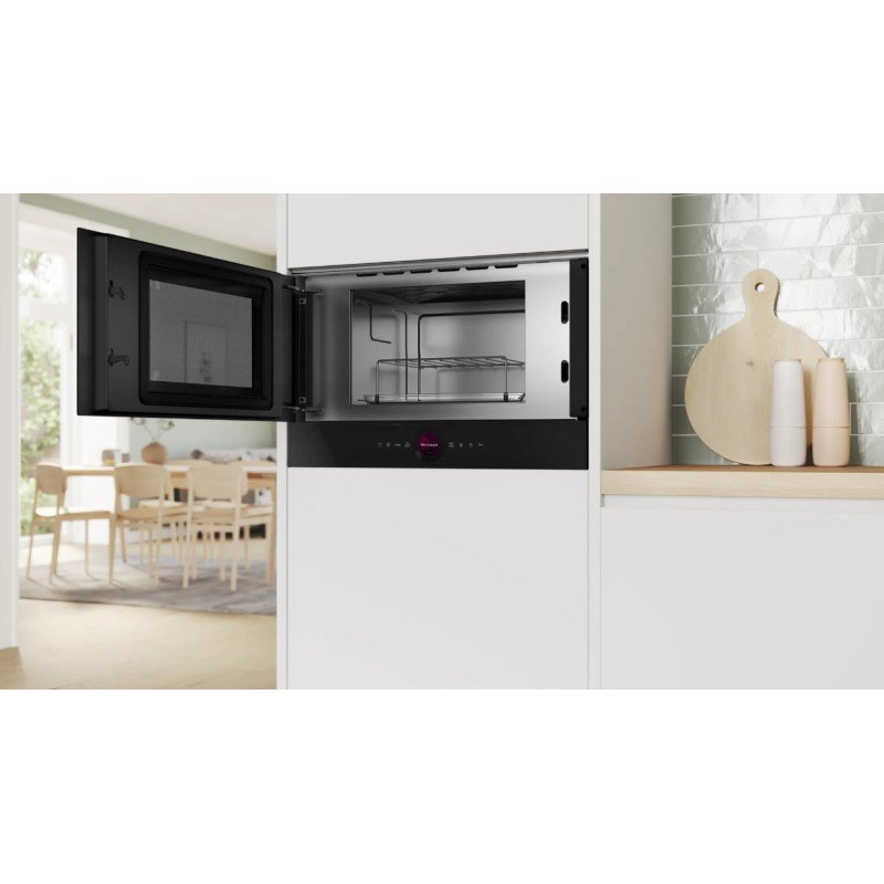 Bosch BEL7321B1 Εντοιχιζόμενος Φούρνος Μικροκυμάτων με Grill 21lt Μαύρος