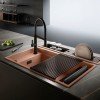 Elleci Dialogo 360 Workstation Ένθετος Νεροχύτης από Συνθετικό Γρανίτη Μ86xΠ46cm Cavern Clay