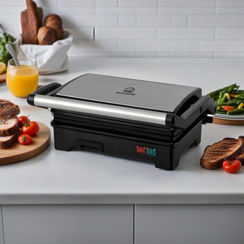 MultiHome SLG5002 Τοστιέρα για 2 Τοστ 750W Ασημί