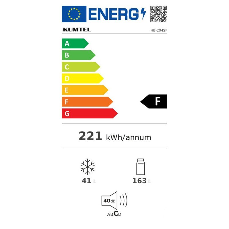 Kumtel HB-204SF Ψυγείο Δίπορτο 204lt Υ144xΠ54.5xΒ54.5εκ. Λευκό Kumtel HB-204SF Ψυγείο Δίπορτο 204lt Υ144xΠ54.5xΒ54.5εκ. Λευκό
