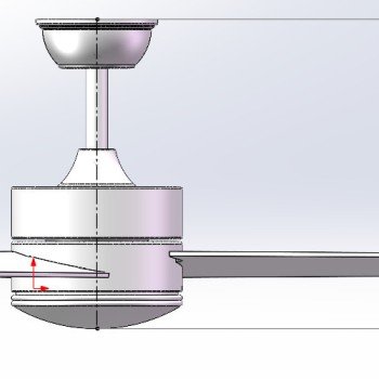 IQ CF-4215 Ανεμιστήρας Οροφής 106cm με Φως και Τηλεχειριστήριο Λευκός