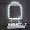 Gloria Solo 77-5070 Ημικυκλικός Καθρέπτης Μπάνιου Led Αφής 50x70cm