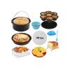 HomeVero Φόρμα Μαγειρέματος από Μέταλλο για Air Fryer HV-AF20SET