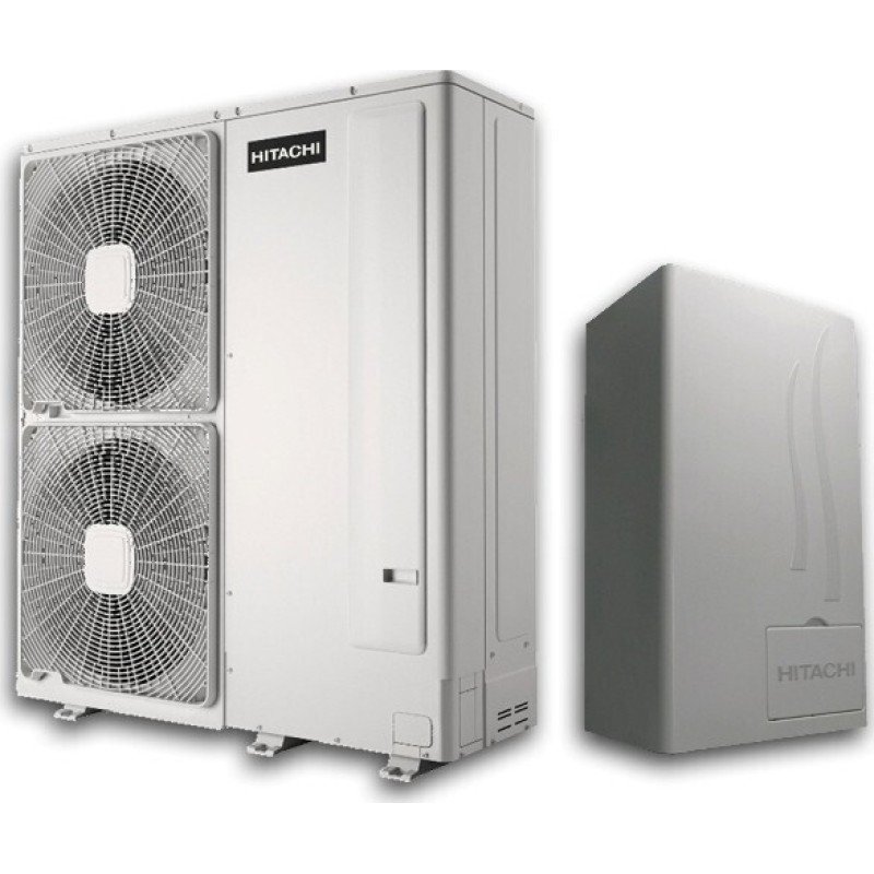 Hitachi Yutaki-S RWM-4.0N1E/RAS-4WHVPE Αντλία Θερμότητας 11kW Μονοφασική 60°C Split