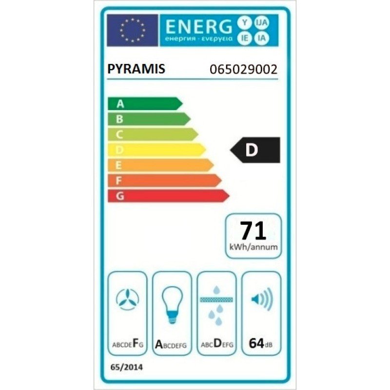 Pyramis Essential Απλός με 1 Μοτέρ 065029002 Ελεύθερος Απορροφητήρας 60cm Λευκός Pyramis Essential Απλός με 1 Μοτέρ 065029002 Ελεύθερος Απορροφητήρας 60cm Λευκός