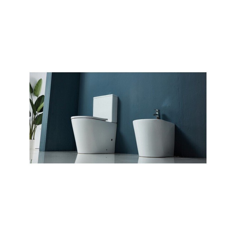 Karag LT2149A-R Λεκάνη Δαπέδου Rimless με Καζανάκι με Κάλυμμα Soft Close Λευκή
