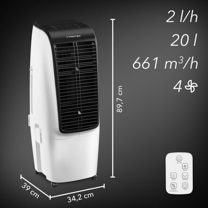 Trotec PAE 51 1210003025 Air Cooler 110W με Τηλεχειριστήριο