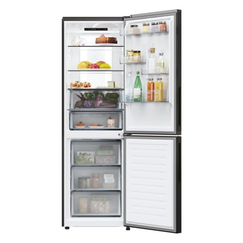 Candy Ψυγειοκαταψύκτης 355lt NoFrost Υ185xΠ59.5xΒ66.7εκ. Μαύρος CNCQ4T618EB