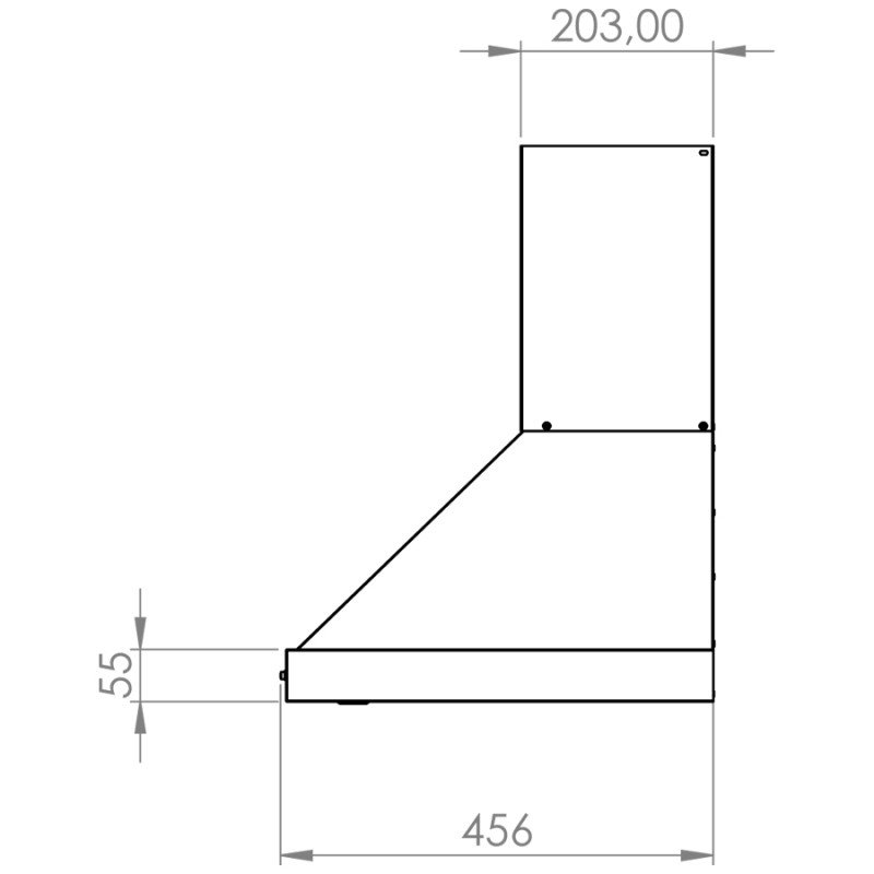 Silifo SF6618 904-002-6618 Απορροφητήρας Καμινάδα 90cm Inox