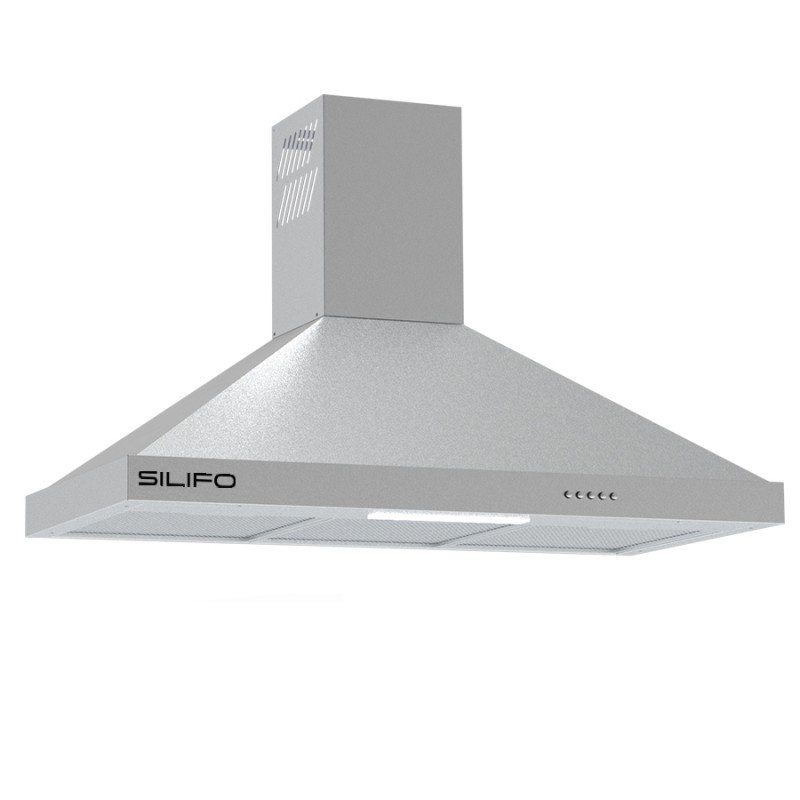 Silifo SF6618 904-002-6618 Απορροφητήρας Καμινάδα 90cm Inox