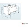 Pyramis Essential Turbo Πτυσσόμενος Απορροφητήρας 60cm Καφέ
