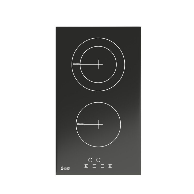 Thermogatz TGS IND22 GL Domino Επαγωγική Εστία Αυτόνομη με Λειτουργία Κλειδώματος 30x52εκ.