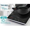 Bruno BRN-0205 Επιτραπέζια Εστία Επαγωγική Μονή Μαύρη
