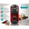 Bruno Μηχανή Espresso 1450W Πίεσης 19bar Κόκκινη BRN-0214